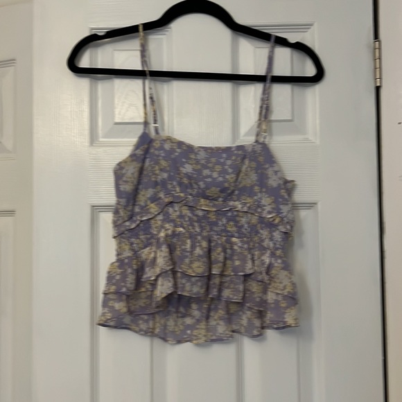 Astr ruffled cami crop top blouse - Picture 2 of 2